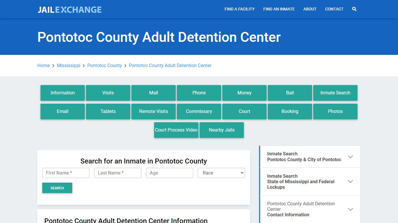 Pontotoc County Adult Detention Center - Jail Exchange